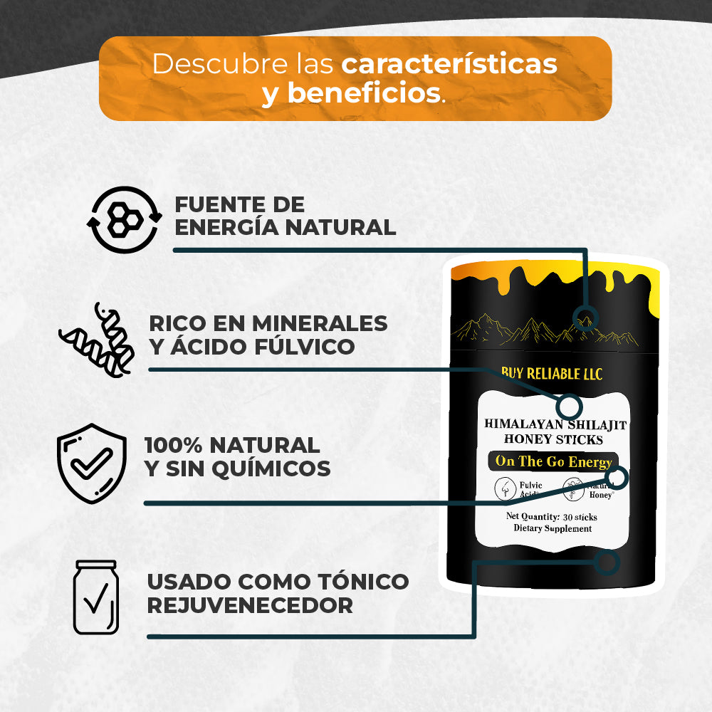 HIMALAYAN SHILAJIT HONEY STICKS