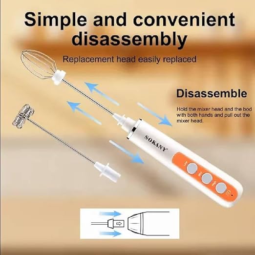 Batidora De Mano Recargable Sokany