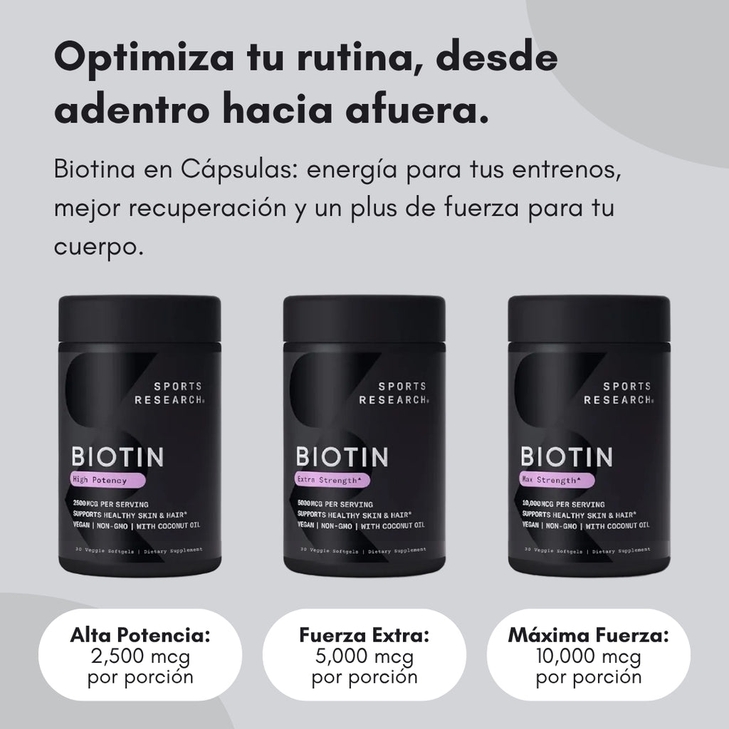 SUPLEMENTO DE BIOTINA SPORTS RESEARCH