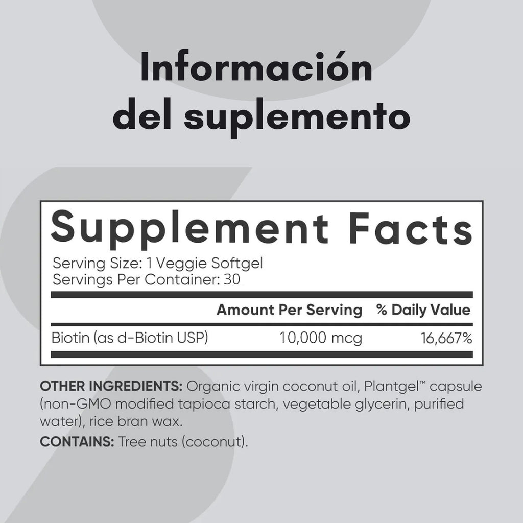 SUPLEMENTO DE BIOTINA SPORTS RESEARCH
