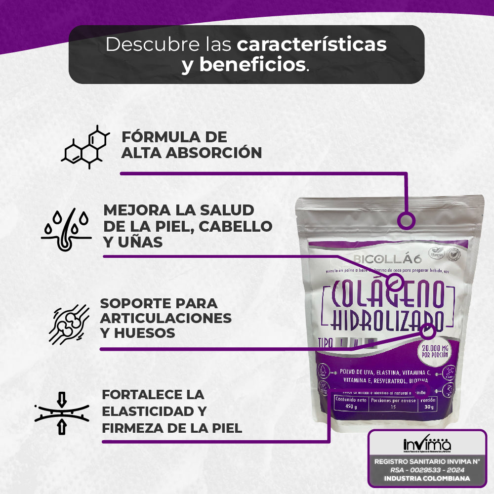 COLÁGENO HIDROLIZADO (REGISTRO INVIMA)